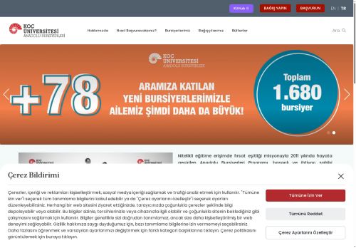 Koç Üniversitesi - Anadolu Bursiyerleri