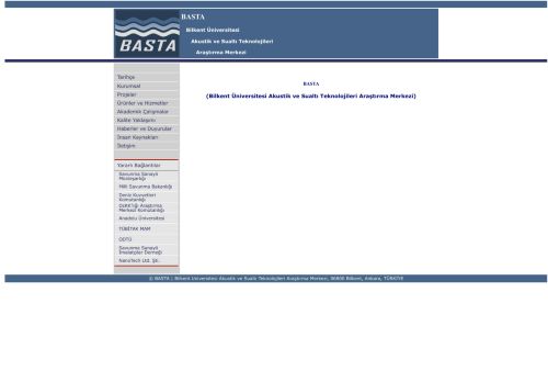 Bilkent Üniversitesi Akustik ve Sualtı Teknolojileri Araştırma Merkezi - BASTA