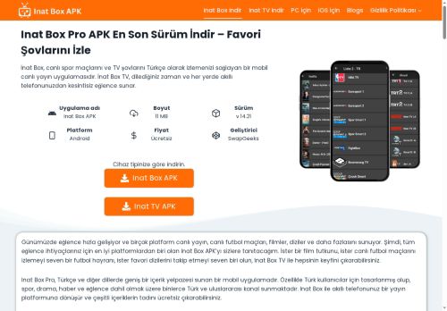2025 İçin En Son Sürüm Android - Inat Box APK v14.21 İndir