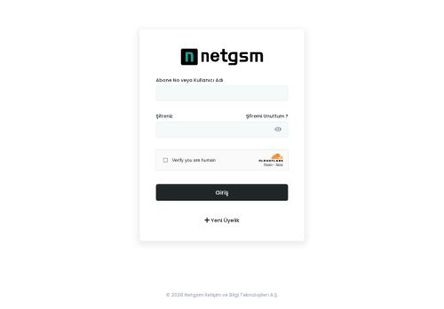 Netgsm | Online İşlemler