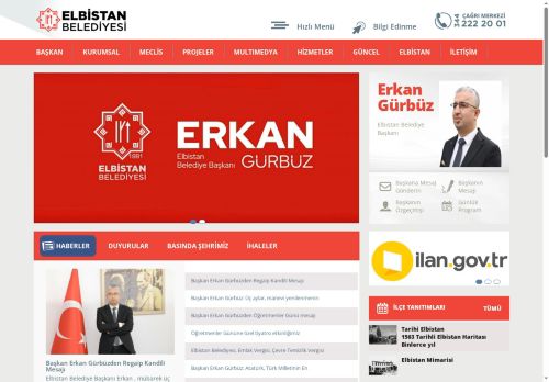 Elbistan Belediyesi Resmi Web Sitesi