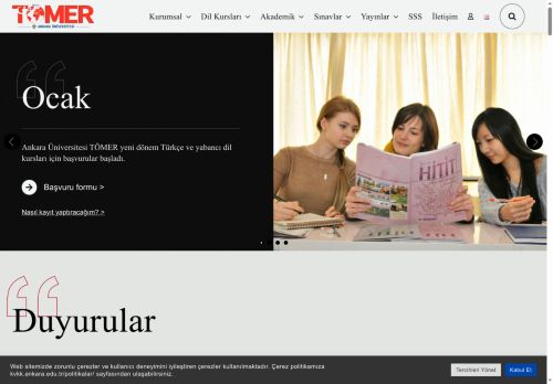 TÖMER – Türkçe ve Yabancı Dil Uygulama ve Araştırma Merkezi