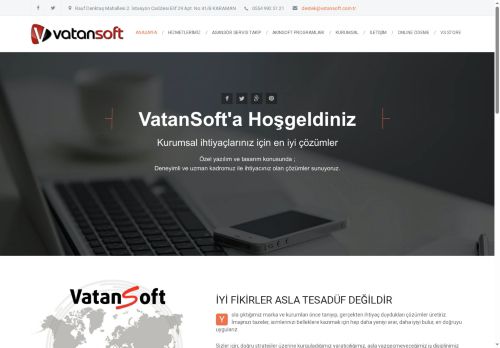 VatanSoft Yazılım | VatanSoft | AKINSOFT Çözüm Ortağı | Kurumsal ihtiyaçlarınız için en iyi çözümler