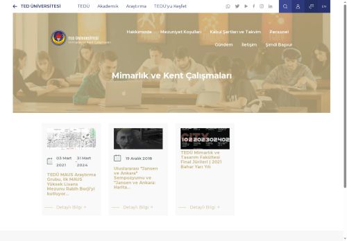 Mimarlık ve Kent Çalışmaları | TED Üniversitesi