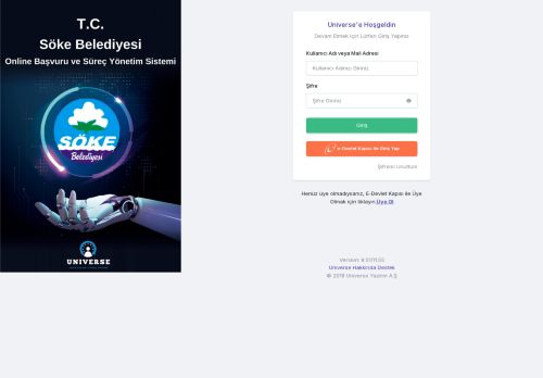 Universe Online Başvuru - Söke Belediyesi