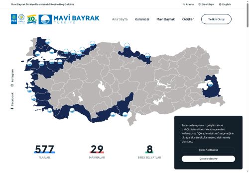 Mavi Bayrak Online Bilgi Sistemi | Plaj Login