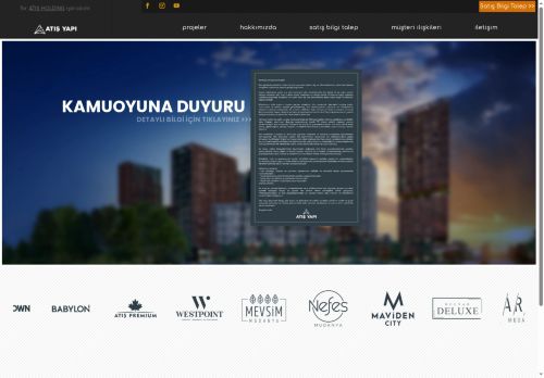 Proje - Atış Yapı - İnşaat - Gayrimenkul