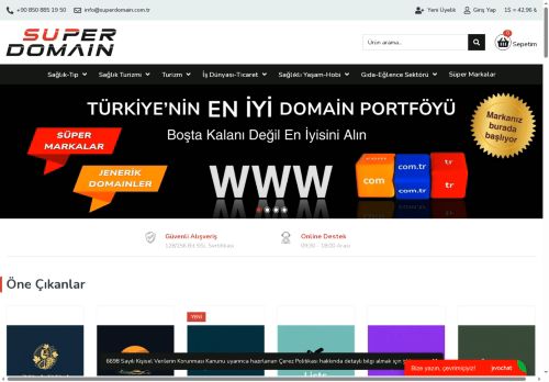 Premium Satılık Alan Adları Platformu - Süper Domain