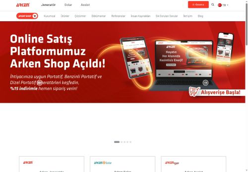 Arken Jeneratör - Anasayfa