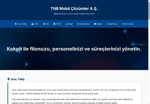 TNB Mobil Çözümler | Araç Takip ve Mobil Uygulamalar
