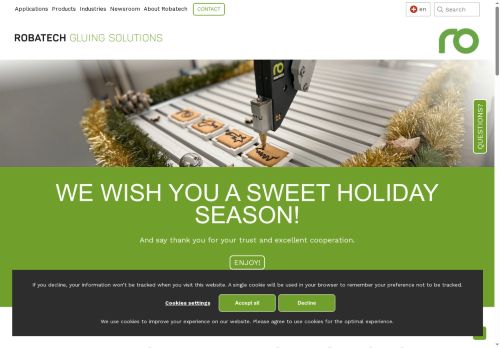 Endüstri için Tutkal Uygulama Sistemleri | Robatech