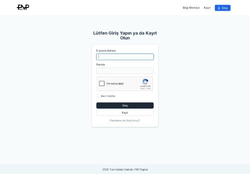 Lütfen Giriş Yapın ya da Kayıt Olun