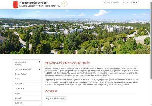 Hacettepe Üniversitesi Mevlana Değişim Programı Koordinatörlüğü