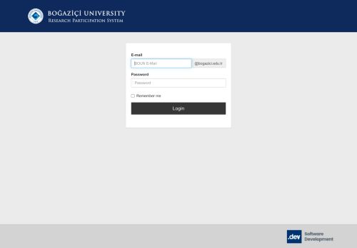Research Participation System | Bogazici University Psychology Department
