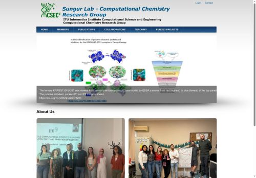 Computational Chemistry Research Group - About Us | Sungur Lab