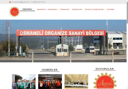 Osmaneli Organize Sanayi Bölgesi - Anasayfa