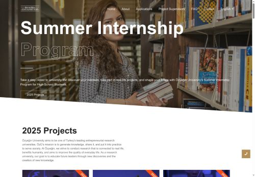 Lise Öğrencileri Yaz Staj Programı