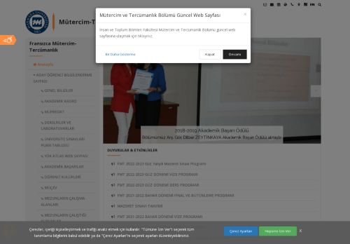 Marmara Üniversitesi - Fransızca Mütercim-Tercümanlık - Mütercim-Tercümanlık Bölümü