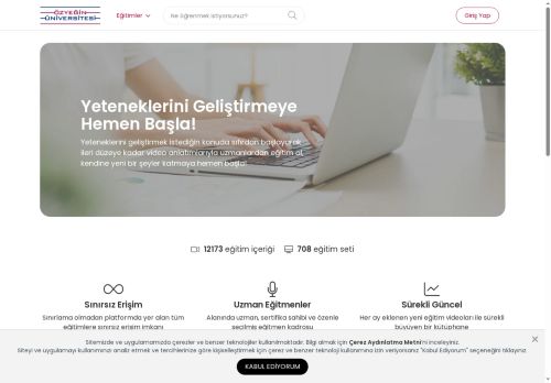 Özyeğin Üniversitesi - Online Eğitim Platformu