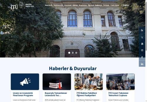 İTÜ | Faculty of Mechanical Engineering