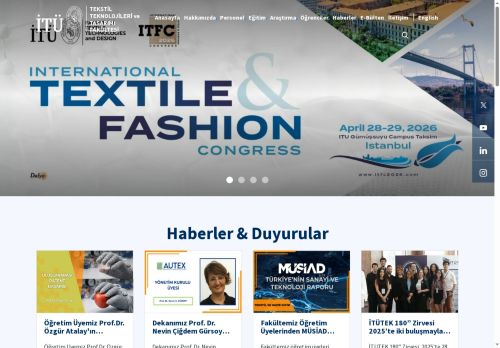 İTÜ | Faculty of Textile Technologies and Design