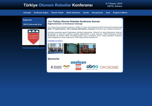 2014 - Türkiye Otonom Robotlar Konferansı (TORK)