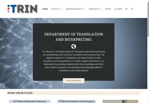 Department of Translation and Interpretation – English, French, Turkish