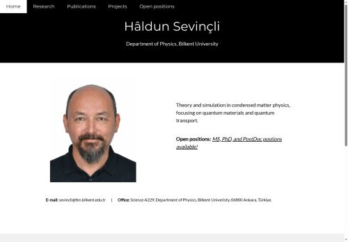 Bilkent University - Hâldun Sevinçli