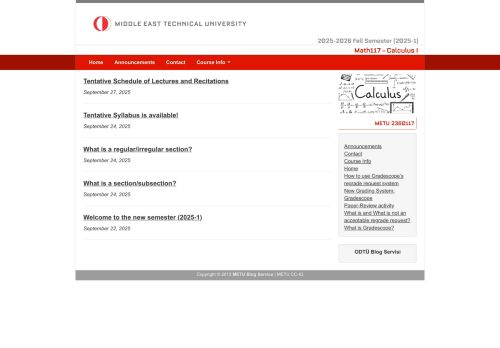 Math117 – Calculus I