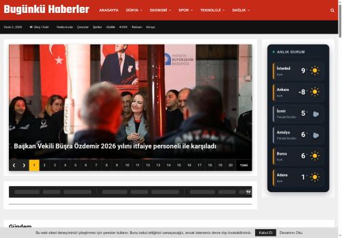 Bugünkü Haberler | Bugünkü Haberler Güncel Haber Sitesi