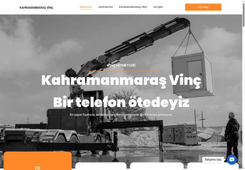 Kahramanmaraş Vinç – 0507 396 89 01