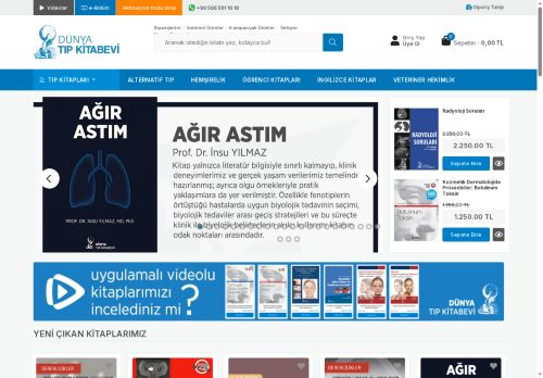 Dünya Tıp Kitabevi | Tıp Kitapları Yayınevi