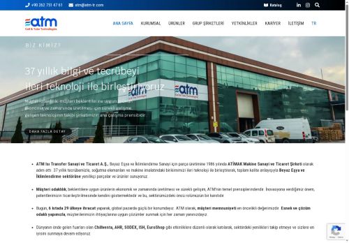 ATM Isı Transfer Sanayi ve Ticaret Anonim Şirketi - Ana Sayfa