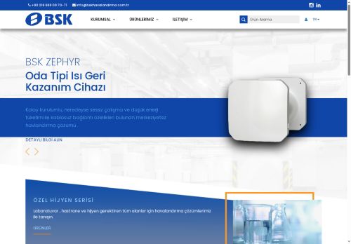 BSK Havalandırma A.Ş. | Isı Geri Kazanım Cihazları