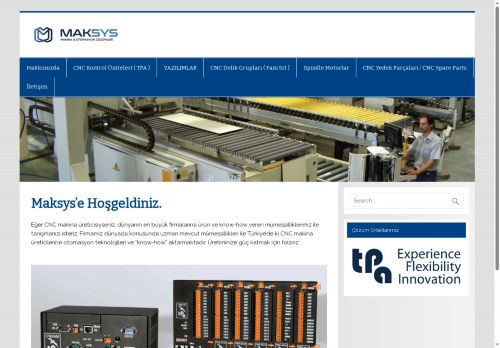 Maksys'e Hoşgeldiniz. | Maksys Makina & Otomasyon