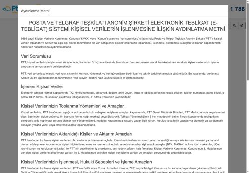PTT Ulusal Elektronik Tebligat Sistemi - Anasayfa - UETS