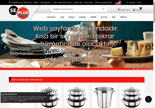 SePlus Profesyonel Mutfak Malzemeleri, Otel,Restaurant,Lokanta,Pastane MalzemeleriÖztiryakiler,Paşabahçe,Porland,Güral Porselen,Kütahya Porselen,Kahla,Cambro,Külsan,Victorinox,Pirge,Behçet,Alkan,Bora,HamilthonBeach