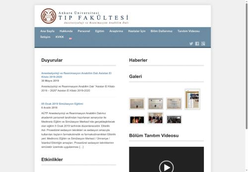 Anesteziyoloji ve Reanimasyon Anabilim Dalı - Öğretim Kadrosu