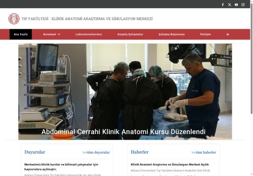 Klinik Anatomi Araştırma ve Simulasyon Merkezi – Ankara Üniversitesi