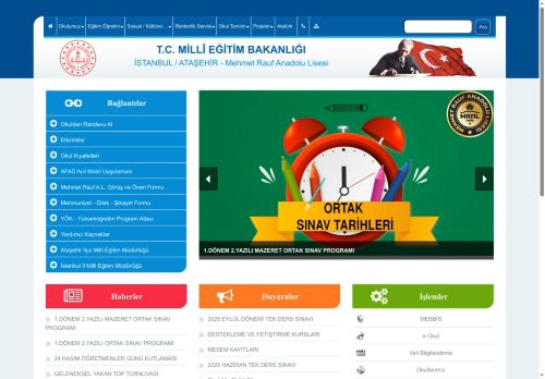 Mehmet Rauf Anadolu Lisesi - İSTANBUL / ATAŞEHİR