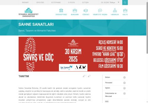 The Play of Our Performing Arts Department Student Was Staged at Istanbul State Theatre