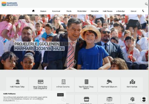 Marmaris Belediyesi Resmi İnternet Sitesi Anasayfa