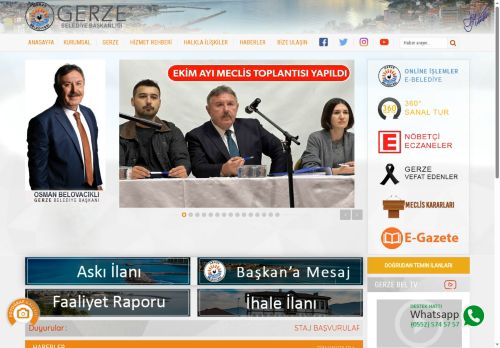 Resmi İnternet Sitesi - Gerze Belediyesi