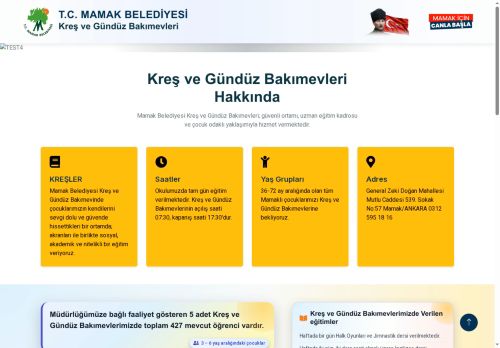 Kreş ve Gündüz Bakım Evleri - Mamak