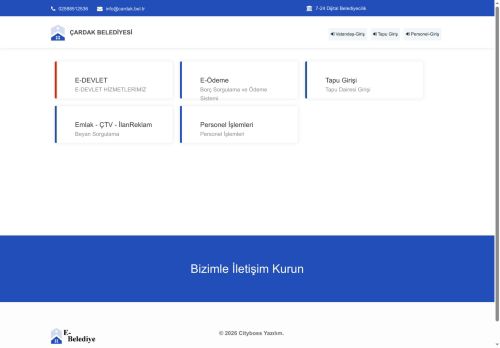 E-Belediye | ÇARDAK BELEDİYESİ