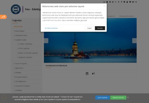 Marmara Üniversitesi - Coğrafya - Fen - Edebiyat Fakültesi