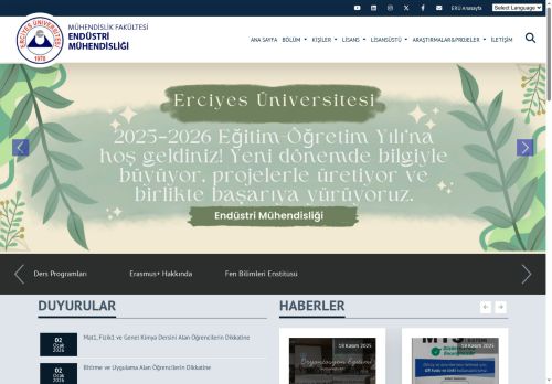 Endüstri Mühendisliği Bölümü