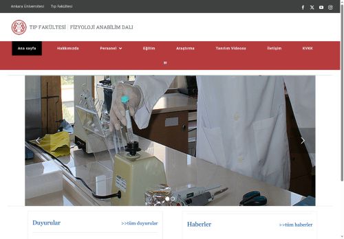 Fizyoloji Anabilim Dalı – Ankara Üniversitesi