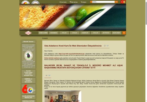 Ana Sayfa - Ayvalik Ticaret Odasi