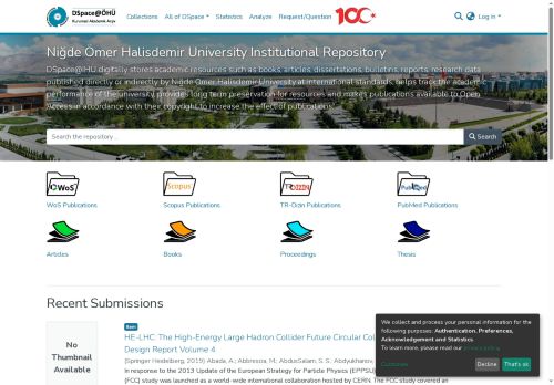 DSpace Arşivi :: Ana Sayfa